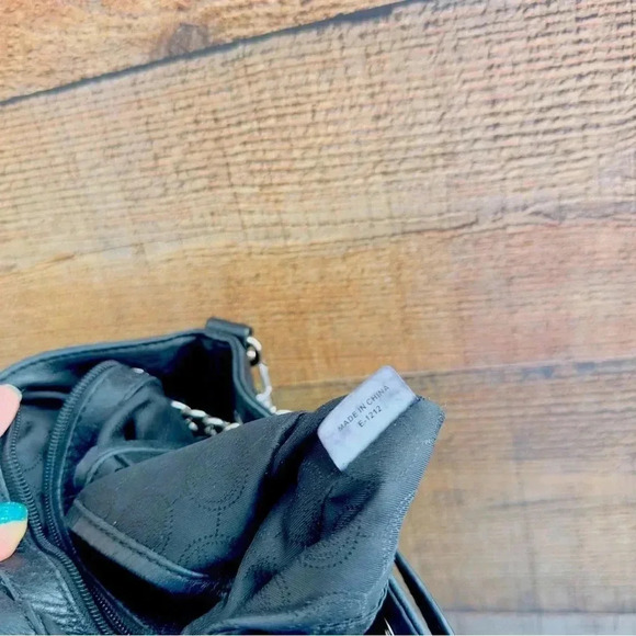 Micheal Kors Jet Set Travel Black Pebbled Leather Shoulder/Crossbody Bag - Picture 11 of 12